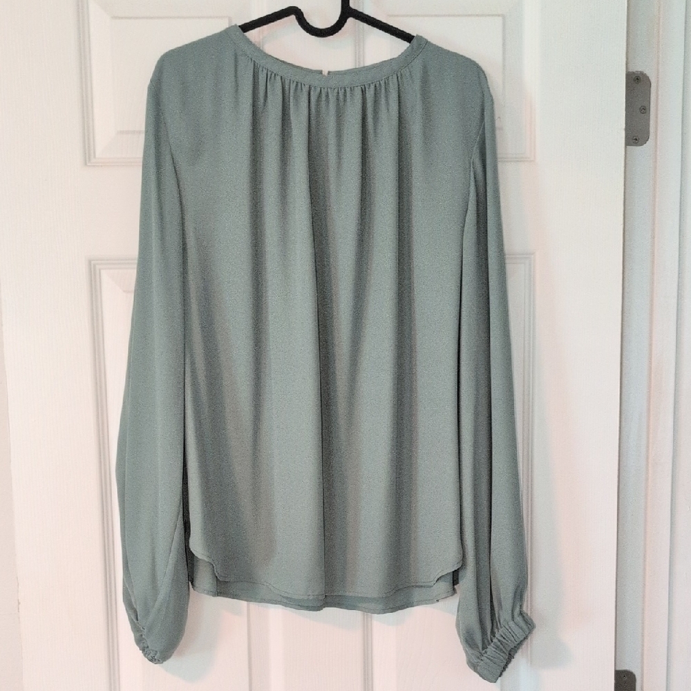 H&M Women's Soft Green Blouse